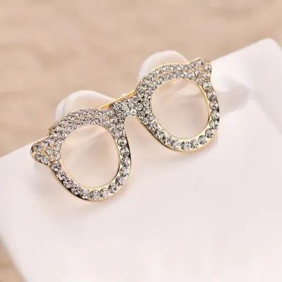 Sunglasses Crystal Rhinstone Hijab Brooch